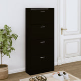 Shoe Cabinet 63X24X Engineered Wood