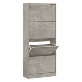 Shoe Cabinet 63X24X Engineered Wood