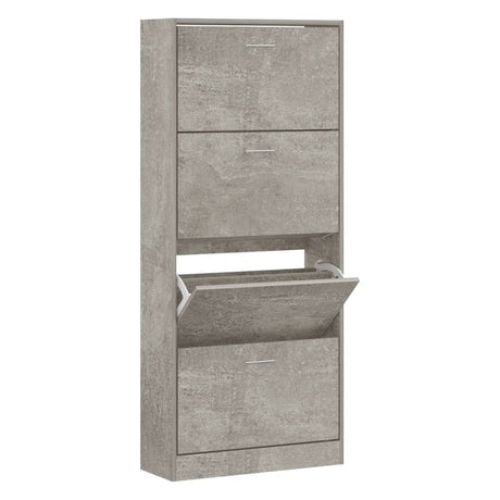 Shoe Cabinet 63X24X Engineered Wood