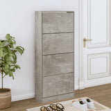 Shoe Cabinet 63X24X Engineered Wood