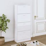 Shoe Cabinet 63X24X Engineered Wood