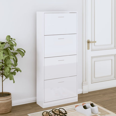Shoe Cabinet 63X24X Engineered Wood