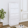 Shoe Cabinet 63X24X Engineered Wood