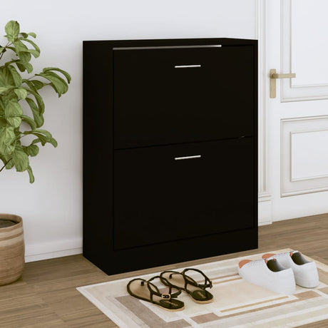 Shoe Cabinet 63X24X Engineered Wood