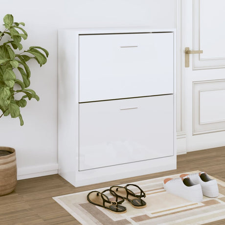 Shoe Cabinet 63X24X Engineered Wood