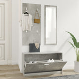 And White 3-In-1 Wooden Shoe Cabinet Set