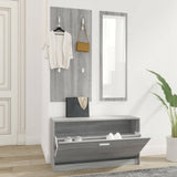 And White 3-In-1 Wooden Shoe Cabinet Set