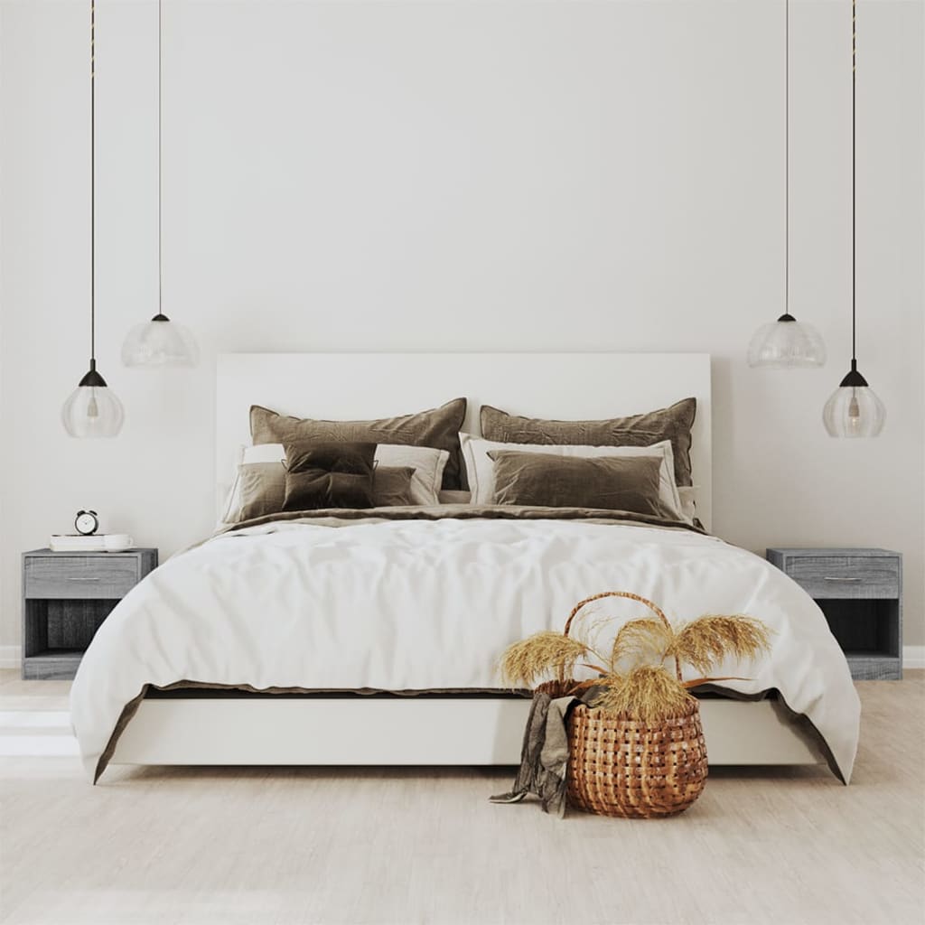 Nightstand 2 Pcs With Drawer