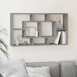 Floating Wall Display Shelf 8 Compartments