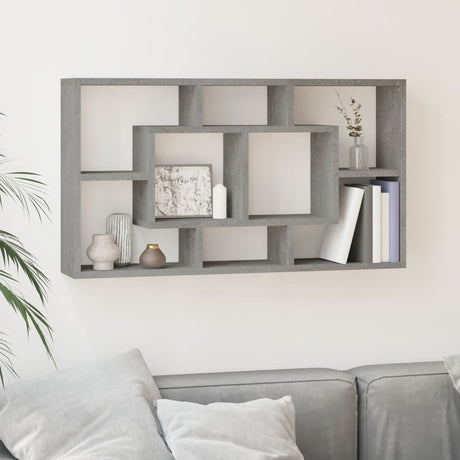 Floating Wall Display Shelf 8 Compartments