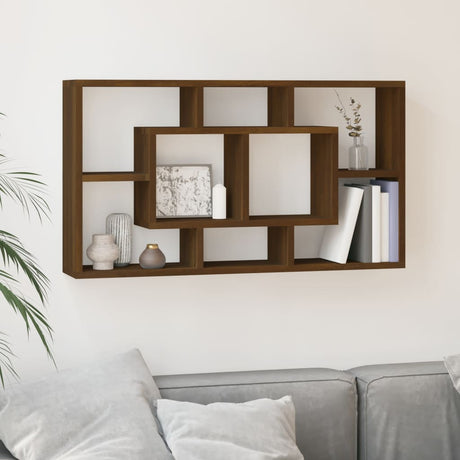Floating Wall Display Shelf 8 Compartments
