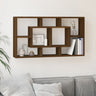 Floating Wall Display Shelf 8 Compartments