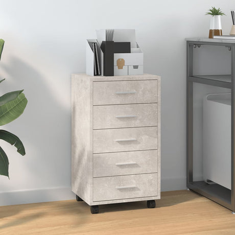 Office Drawer Unit With Castors 5 Drawers