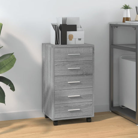 Office Drawer Unit With Castors 5 Drawers