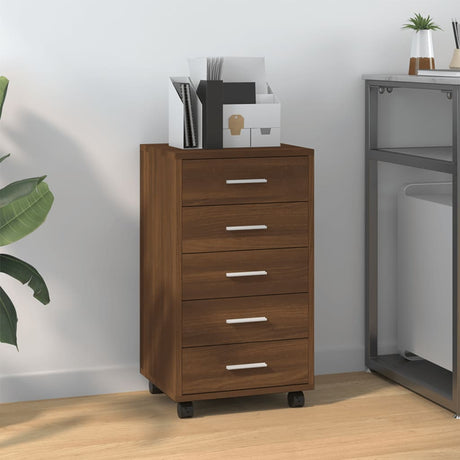 Office Drawer Unit With Castors 5 Drawers