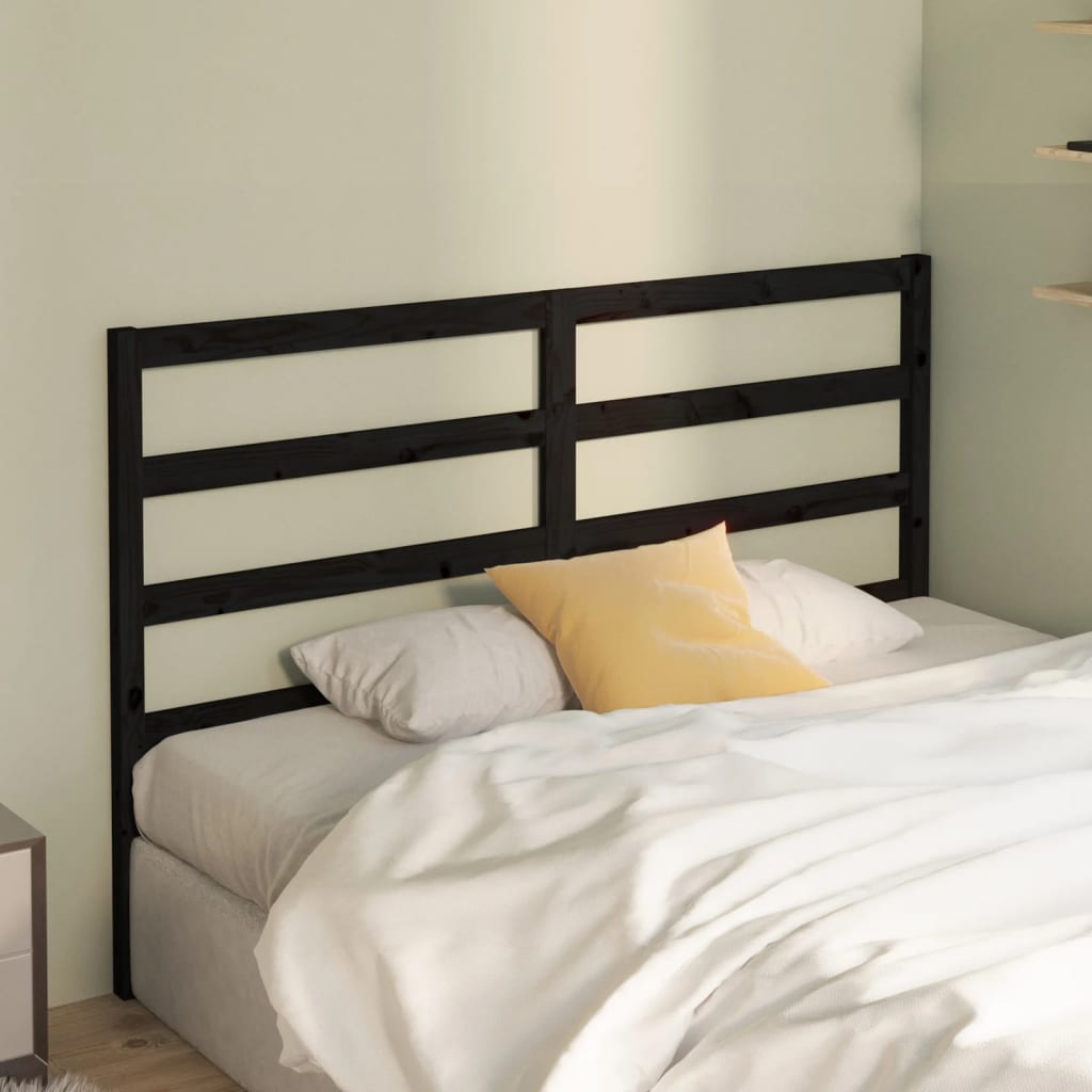 Bed Headboard 126X4X100 Cm Solid Wood Pine