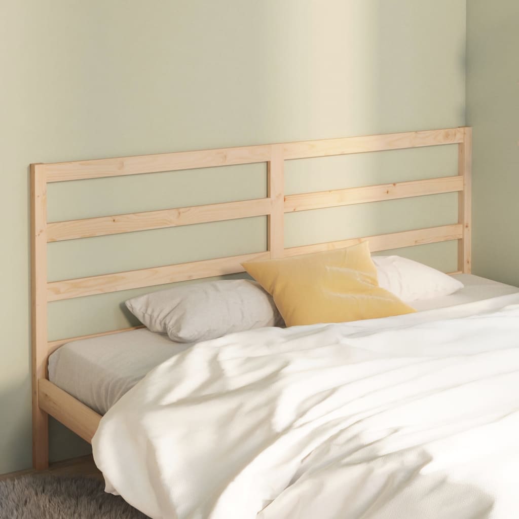 Bed Headboard 126X4X100 Cm Solid Wood Pine