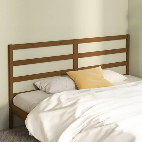 Bed Headboard 126X4X100 Cm Solid Wood Pine