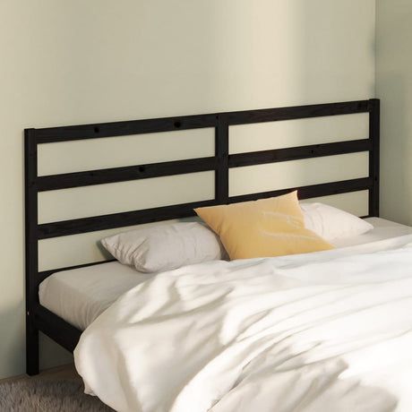 Bed Headboard 126X4X100 Cm Solid Wood Pine