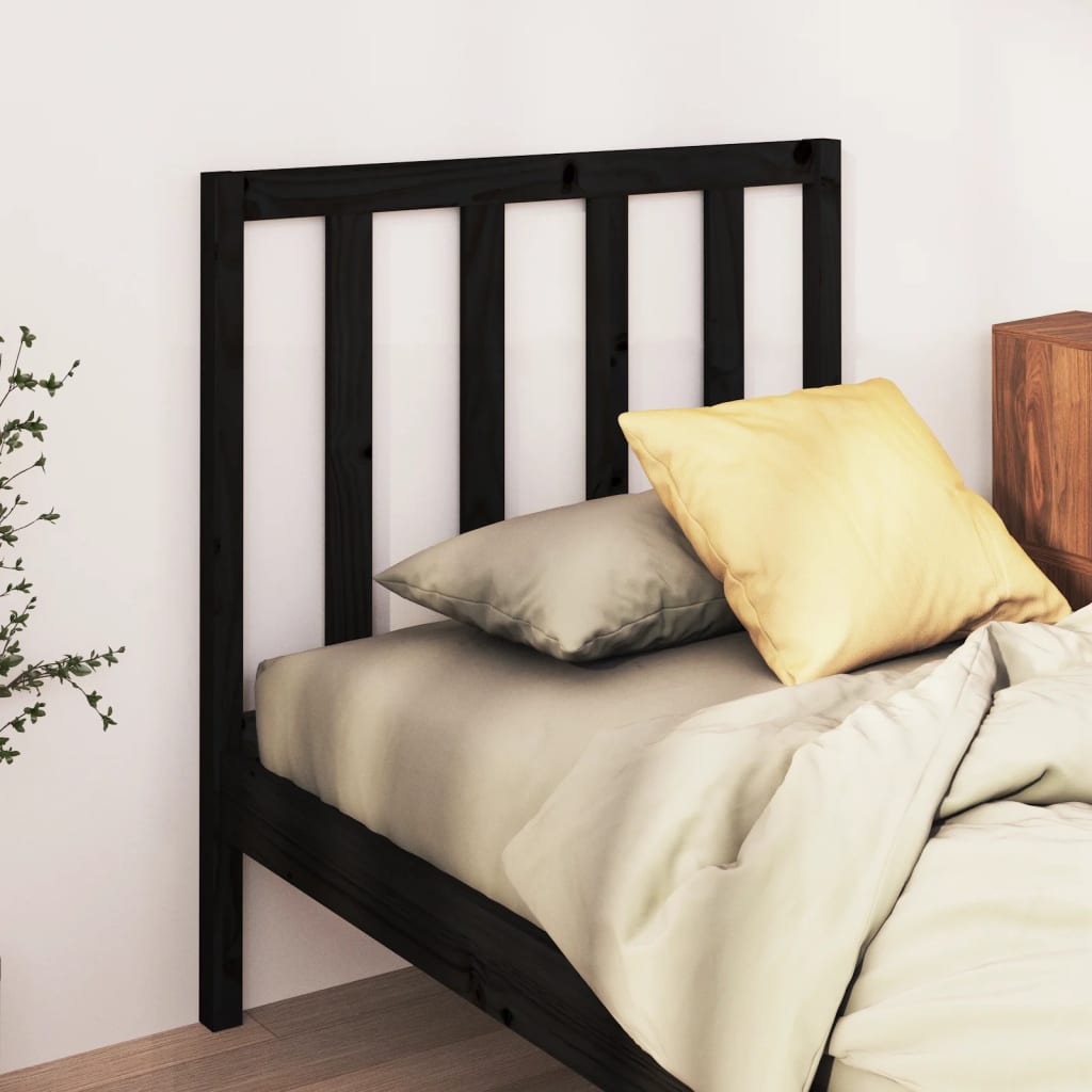 Bed Headboard 146X4X100 Cm Solid Wood Pine
