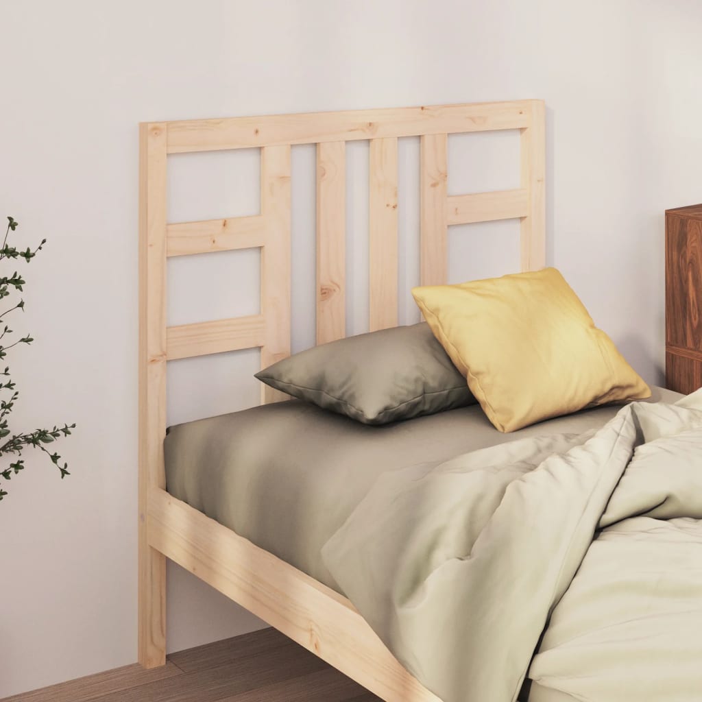Bed Headboard 106X4X100 Cm Solid Wood Pine