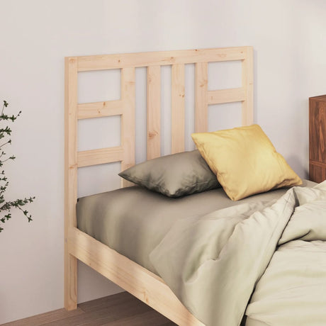 Bed Headboard 106X4X100 Cm Solid Wood Pine