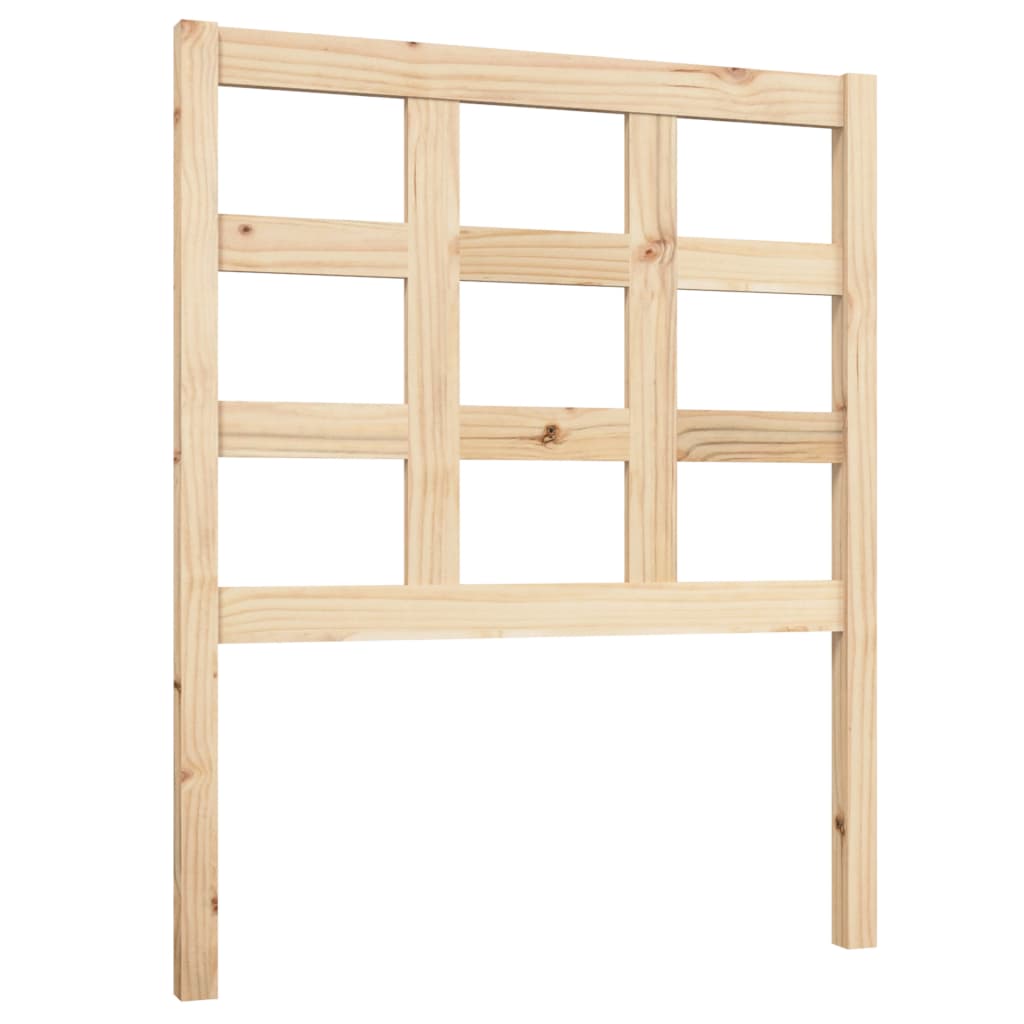 Bed Headboard 80.5X4X100 Cm Solid Wood Pine