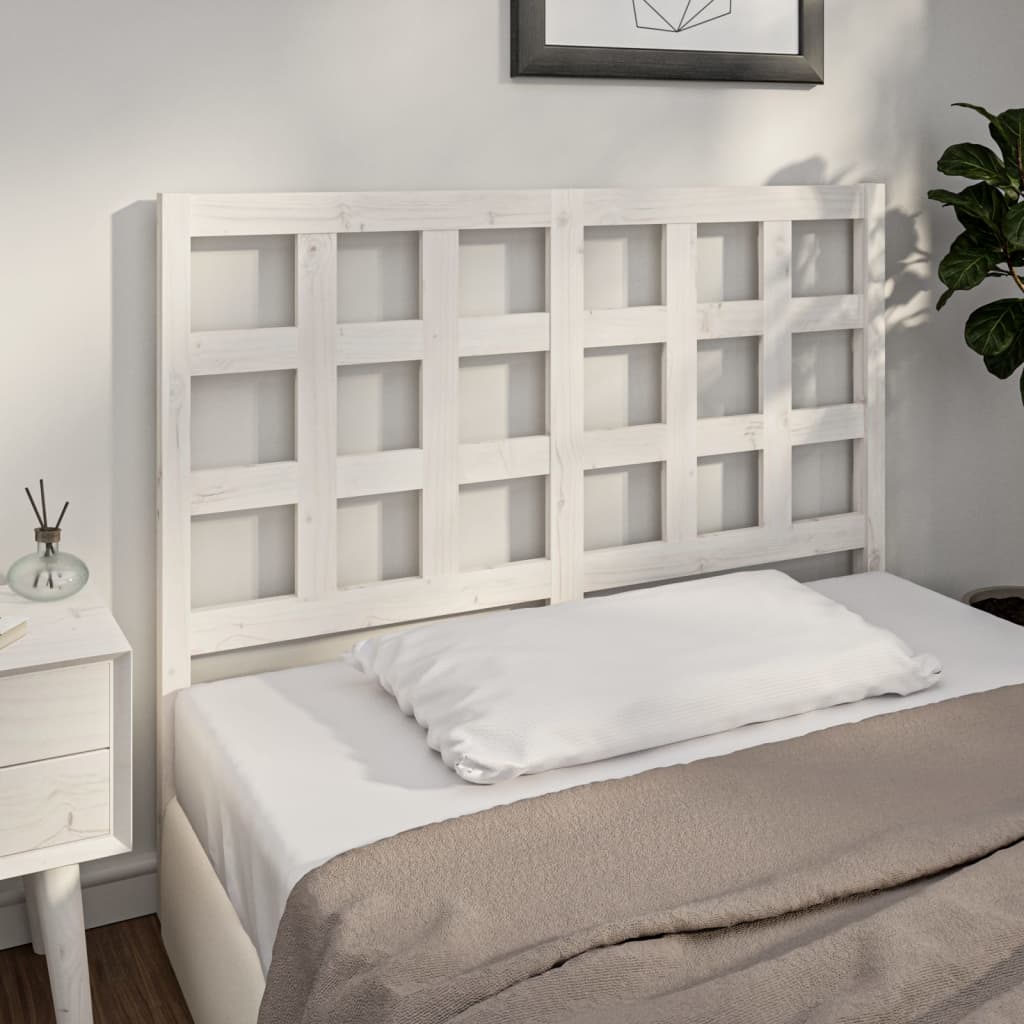 Bed Headboard 80.5X4X100 Cm Solid Wood Pine