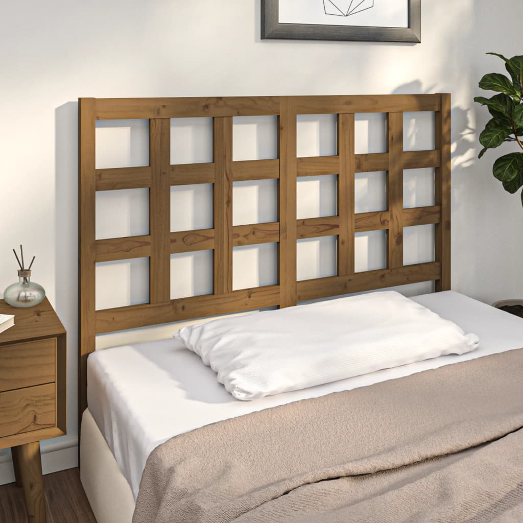 Bed Headboard 80.5X4X100 Cm Solid Wood Pine