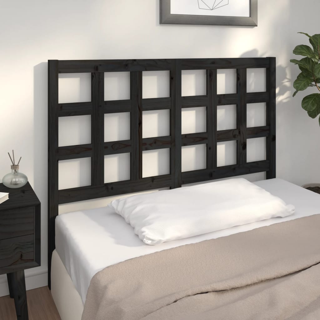 Bed Headboard 80.5X4X100 Cm Solid Wood Pine
