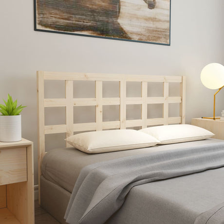 Bed Headboard 80.5X4X100 Cm Solid Wood Pine
