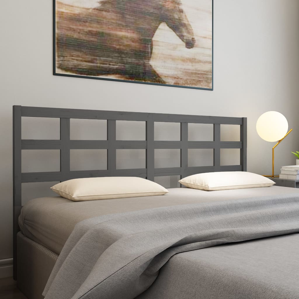Bed Headboard 80.5X4X100 Cm Solid Wood Pine
