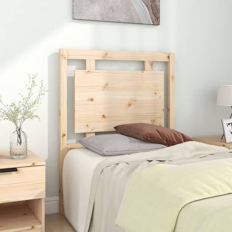 Bed Headboard 105.5X4X100 Cm Solid Pine Wood
