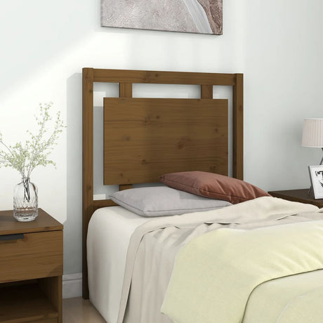 Bed Headboard 105.5X4X100 Cm Solid Pine Wood