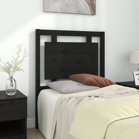 Bed Headboard 105.5X4X100 Cm Solid Pine Wood