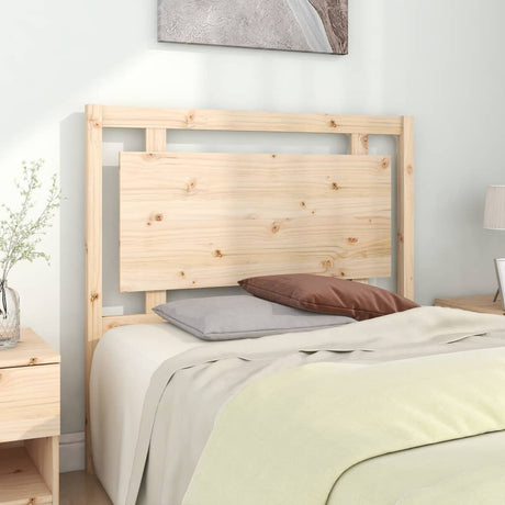 Bed Headboard 105.5X4X100 Cm Solid Pine Wood