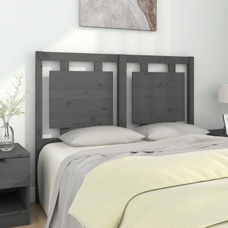 Bed Headboard 105.5X4X100 Cm Solid Pine Wood