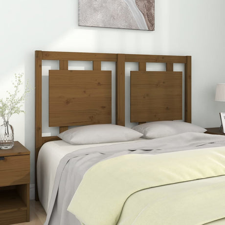 Bed Headboard 105.5X4X100 Cm Solid Pine Wood