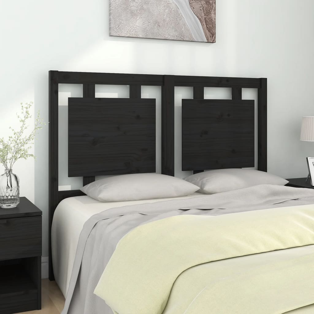 Bed Headboard 105.5X4X100 Cm Solid Pine Wood