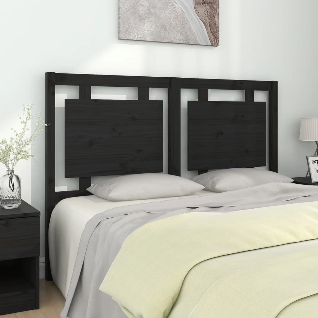 Bed Headboard 105.5X4X100 Cm Solid Pine Wood