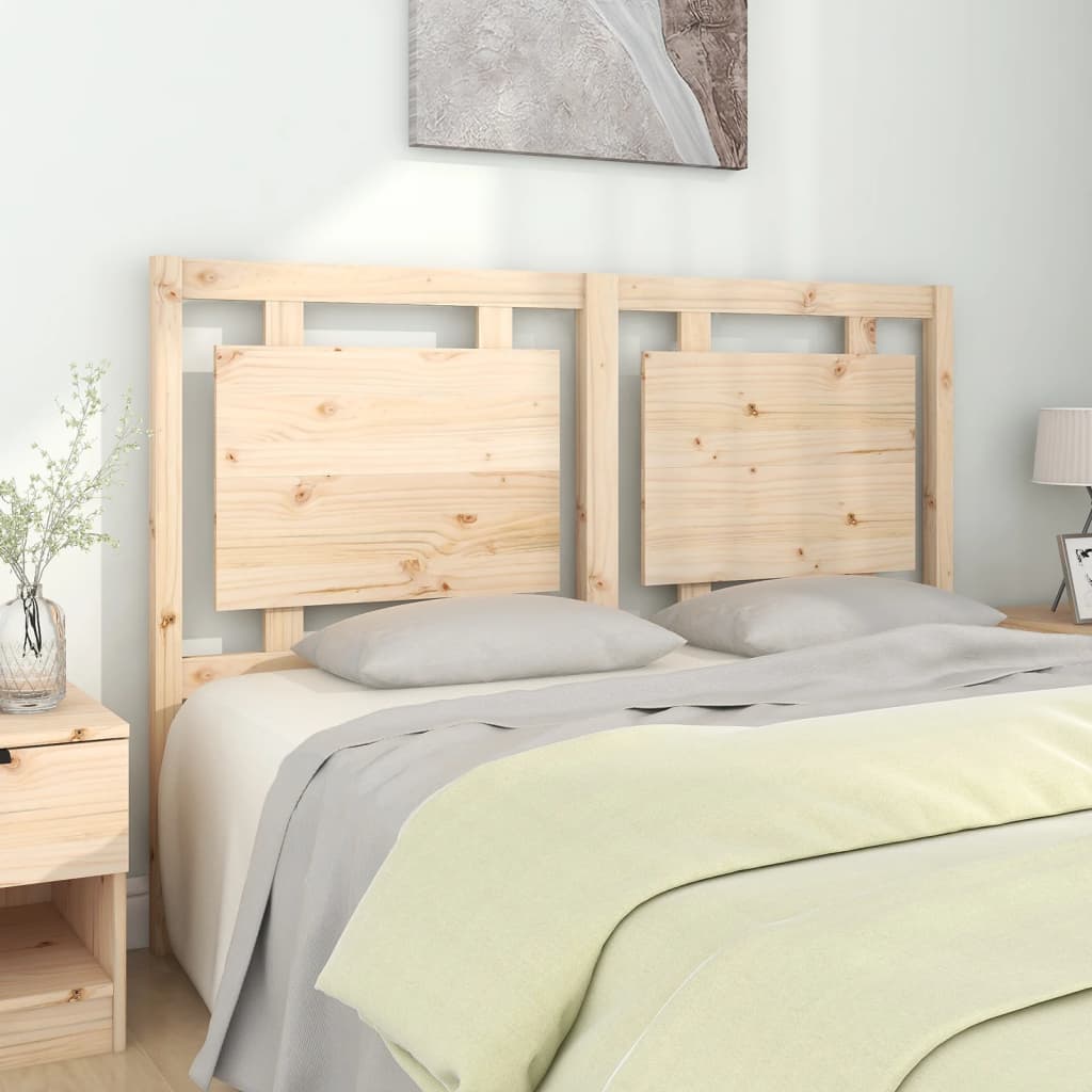 Bed Headboard 105.5X4X100 Cm Solid Pine Wood