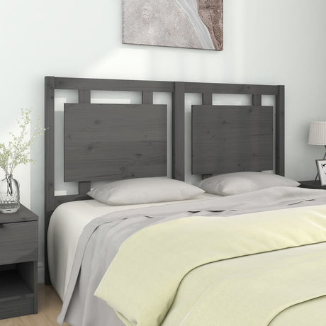 Bed Headboard 105.5X4X100 Cm Solid Pine Wood