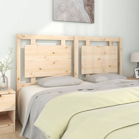 Bed Headboard 105.5X4X100 Cm Solid Pine Wood