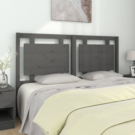 Bed Headboard 105.5X4X100 Cm Solid Pine Wood