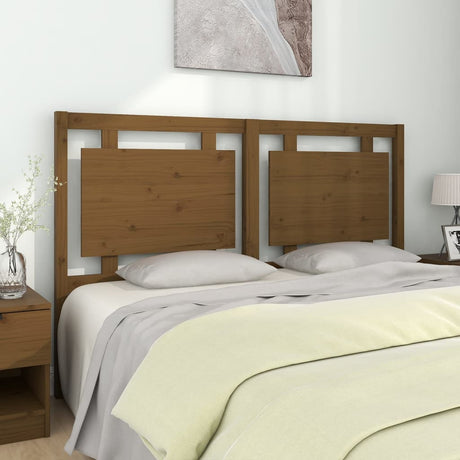 Bed Headboard 105.5X4X100 Cm Solid Pine Wood