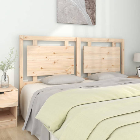 Bed Headboard 105.5X4X100 Cm Solid Pine Wood