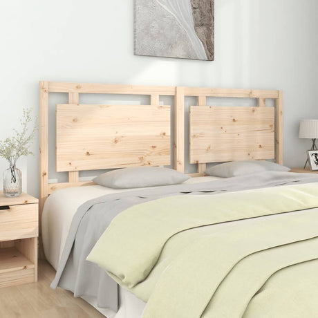 Bed Headboard 105.5X4X100 Cm Solid Pine Wood