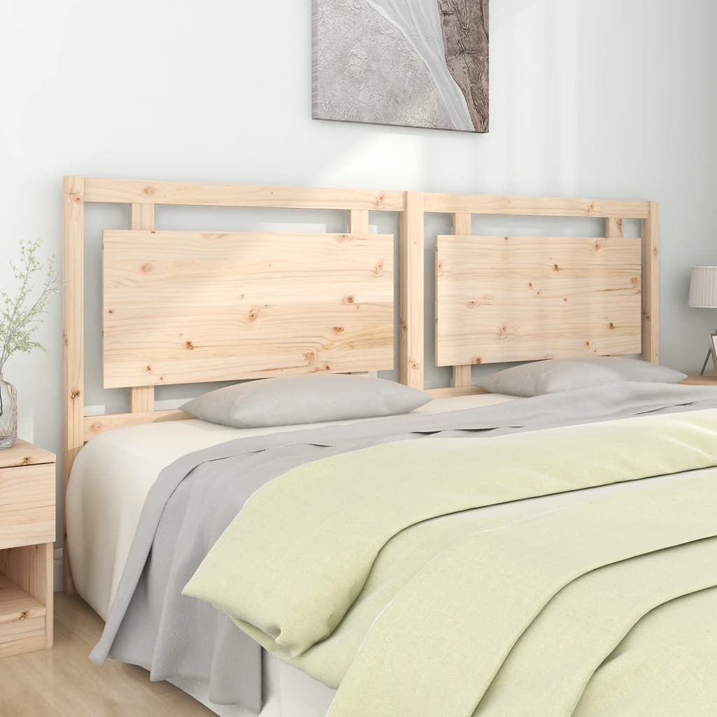 Bed Headboard 105.5X4X100 Cm Solid Pine Wood