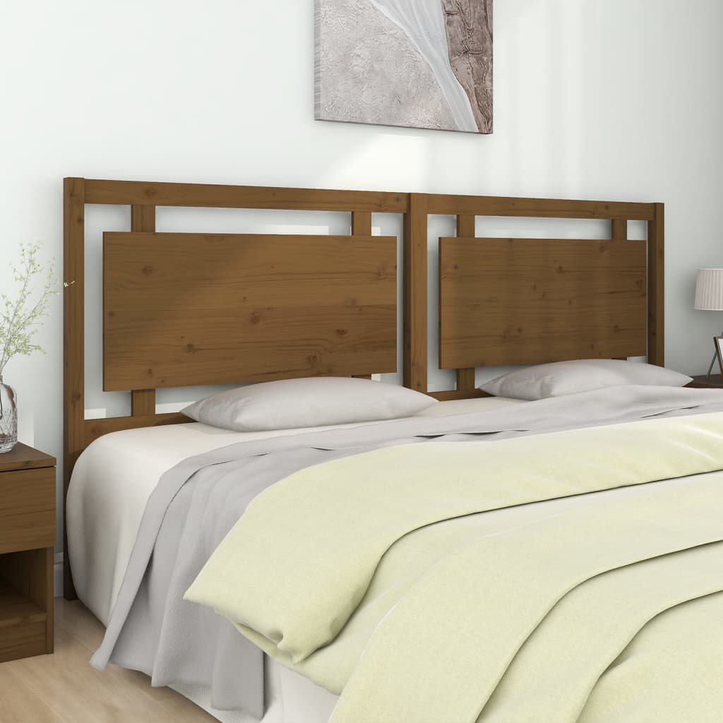 Bed Headboard 105.5X4X100 Cm Solid Pine Wood