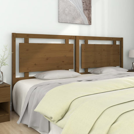 Bed Headboard 105.5X4X100 Cm Solid Pine Wood